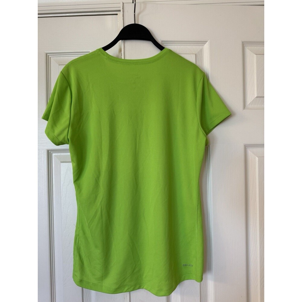 Nike Women’s Large Dri-Fit T-Shirt Running Green - Picture 5 of 5